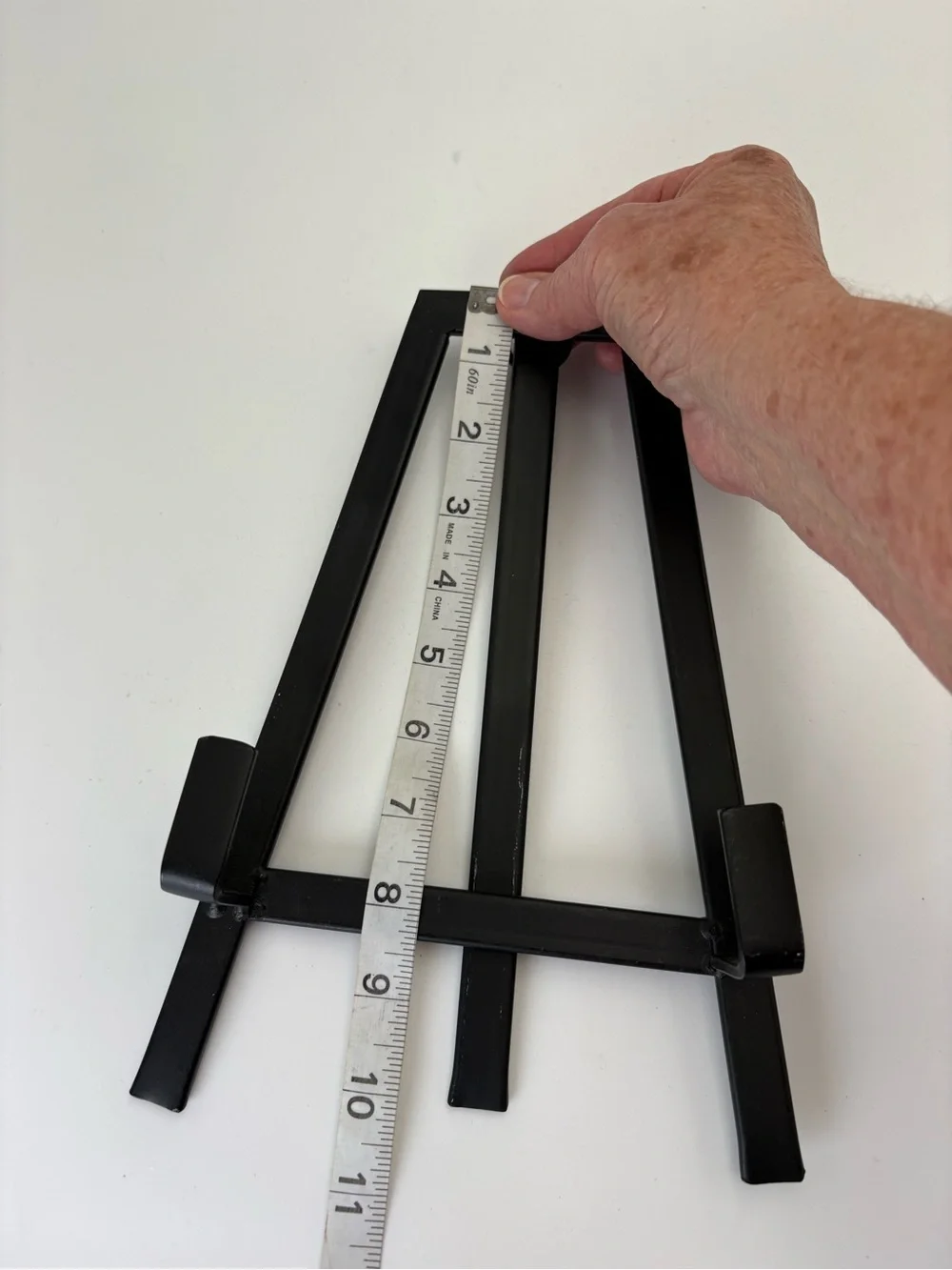 Medium Black Metal Display Easel Stand - Heavy Duty
